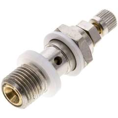 GRLA-1/4-KOR. Flow control banjo bolt G 1/4", Supply air flow controlling (A), Knurled screw and locking nut (can