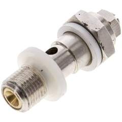 GRLA-1/8-KO. Flow control banjo bolt G 1/8", Supply air flow controlling (A), Slotted screw and locking nut (can