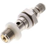 GRLA 1/8 KOR. Drosselhohlschraube G 1/8", zuluftregelnd (A), Rändelschraube und Kontermutter (ohne Werkzeug einste