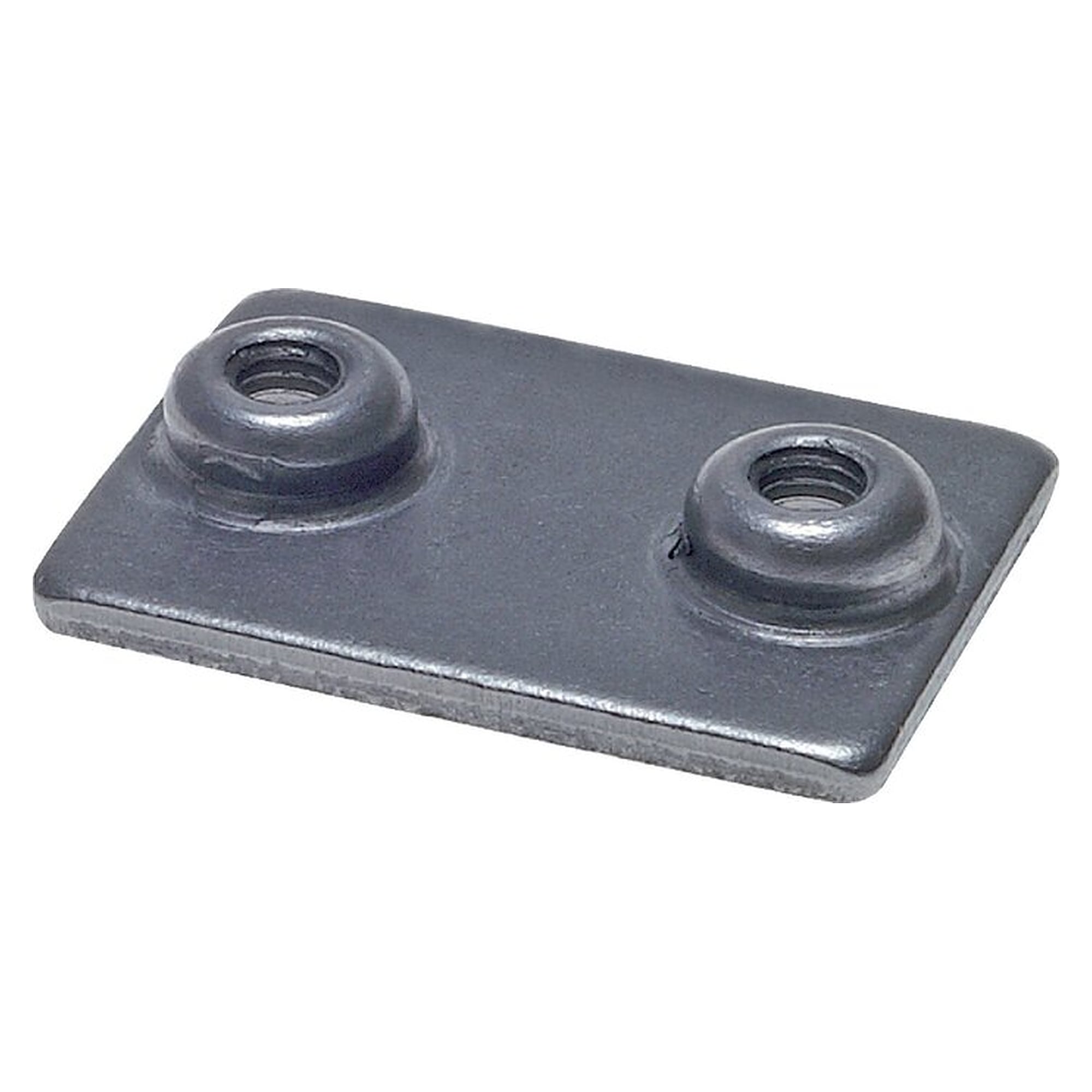 Anschweißplatte, Stahl blank, Baugröße 1, leichte Baureihe
