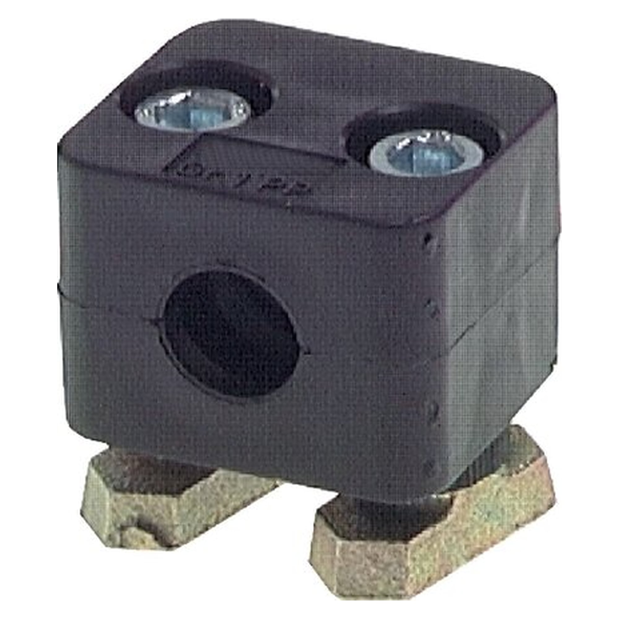 Rohrschelle DIN 3015-1, Baugröße 2, Rohr 15 mm, Polypropylen, C-Tragschiene