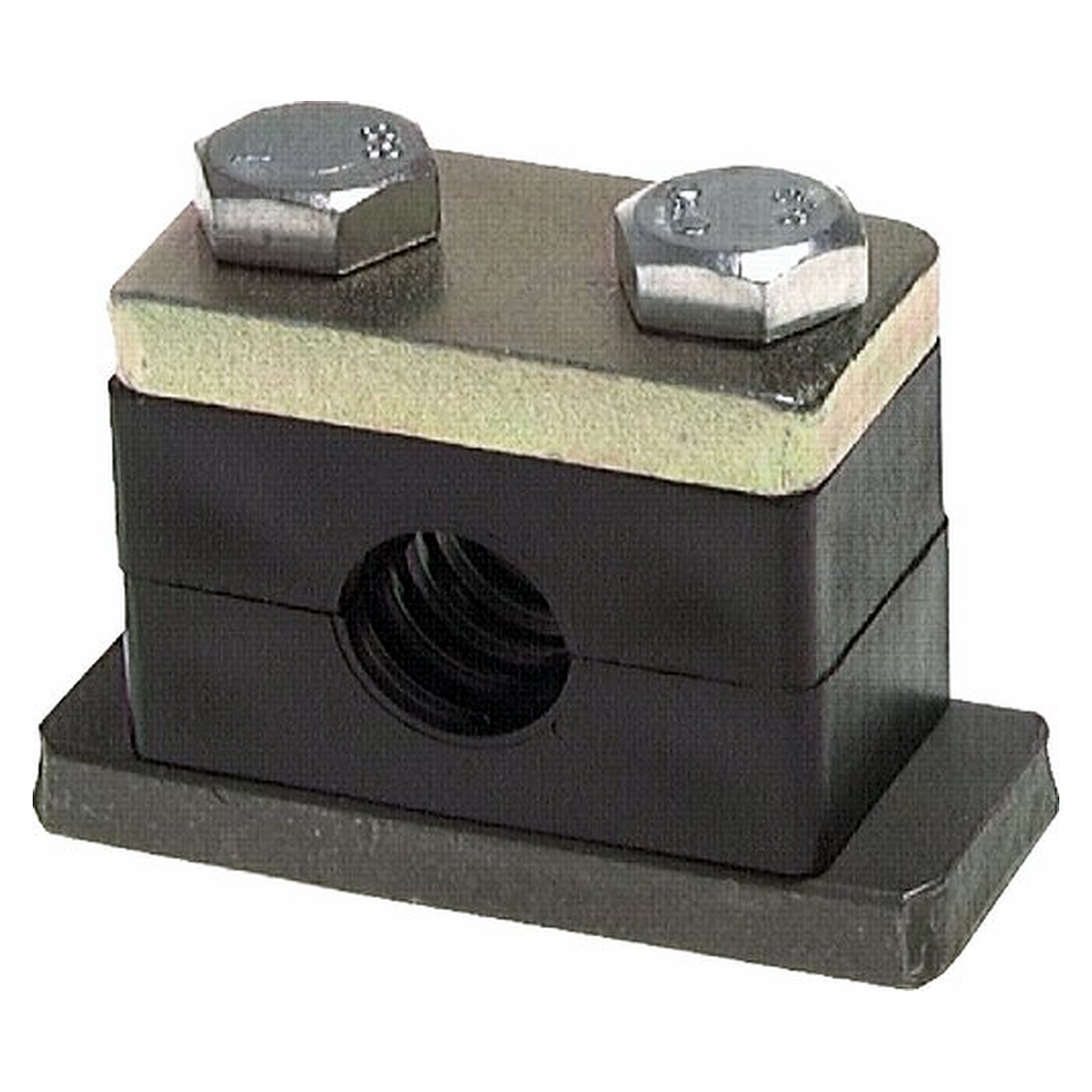 Rohrschelle DIN 3015 T2, Anschweißplatte und Deckplatte, Rohr 10 mm, Baugröße 1