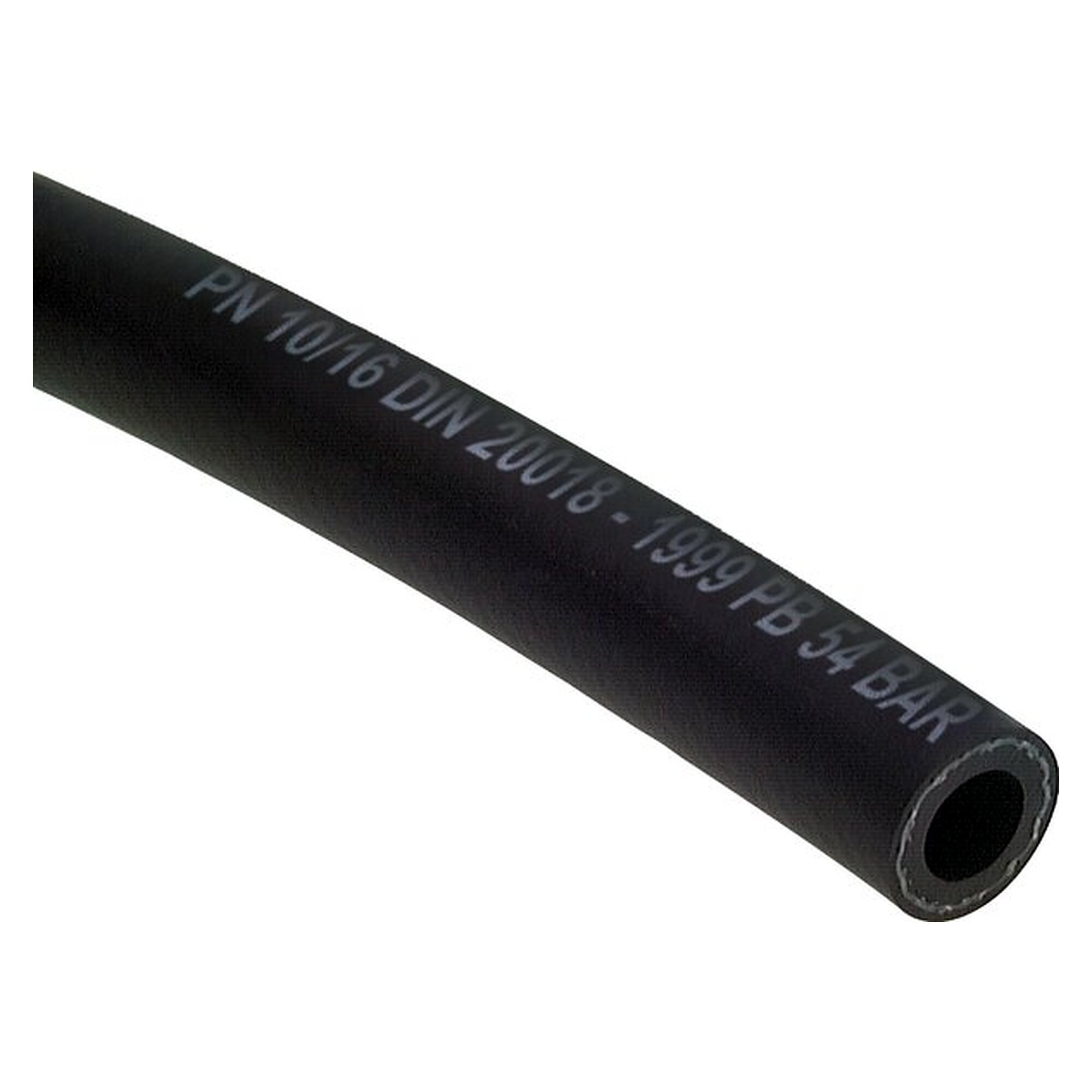 Compressed air and water rubber hose 9 (3/8")x16mm, black, hose diameter (inside) 9 (3/8") mm