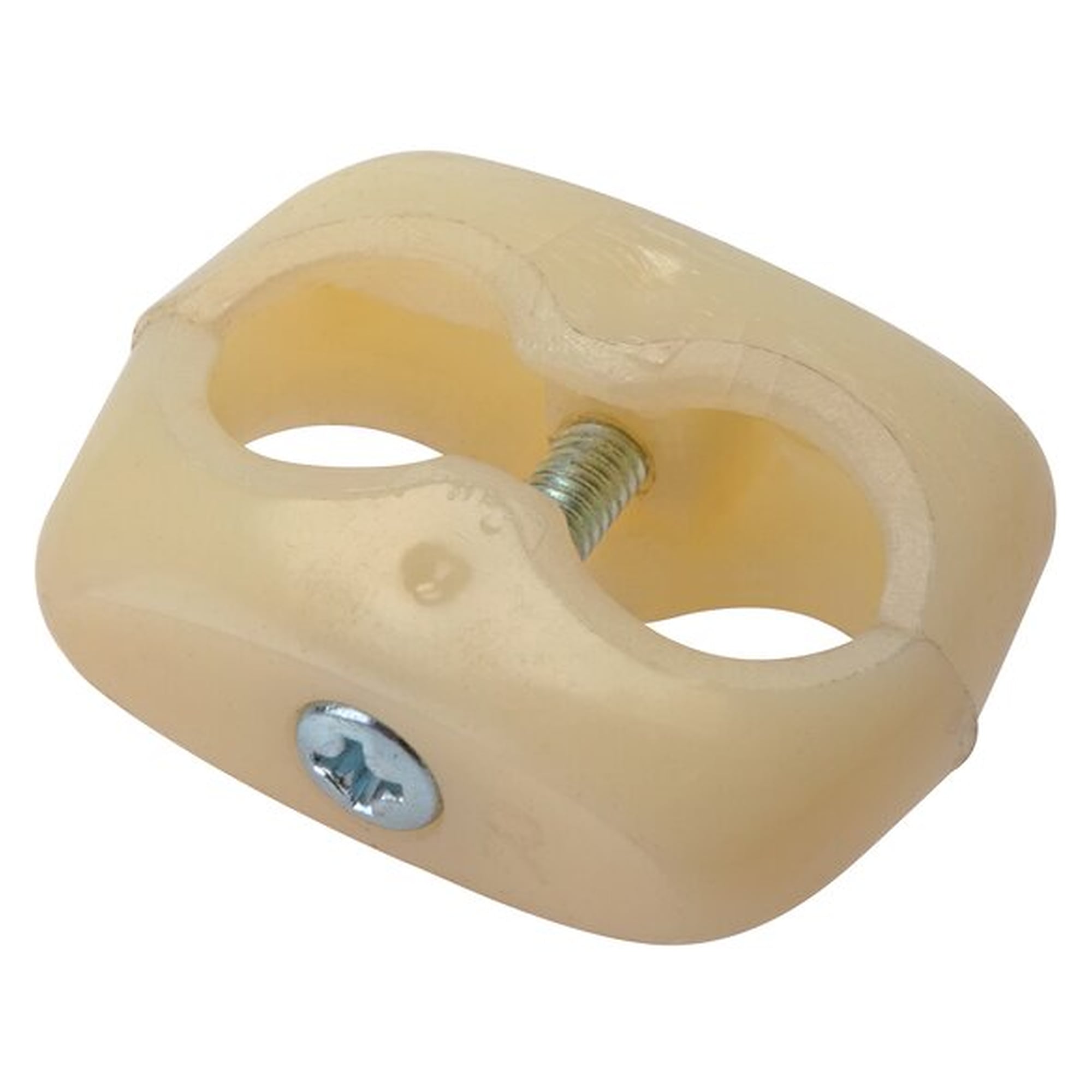 twin hose clamp for gas and oxygen hose 16mm, version plastic