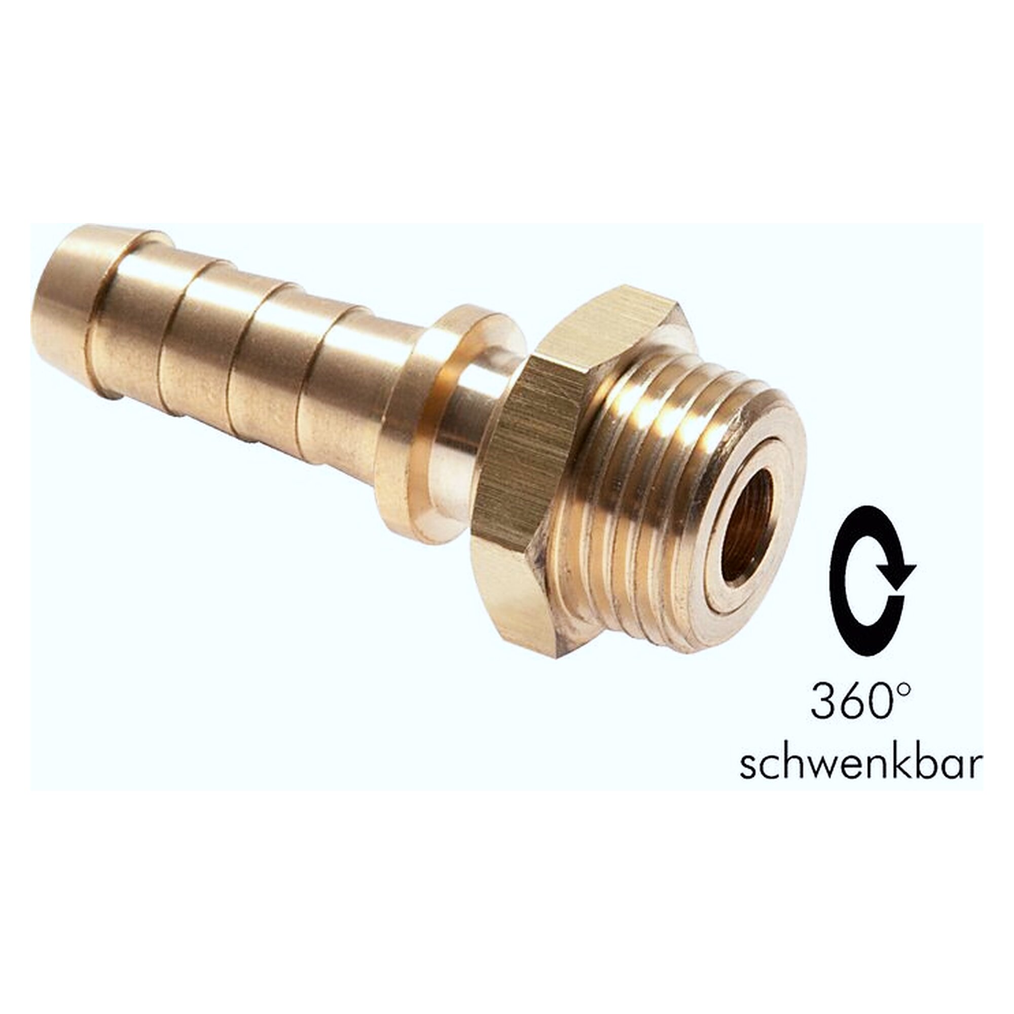 Gewindetülle, drehbar R 1/2"-19 (3/4")mm, Messing, PN 24, Größe 24