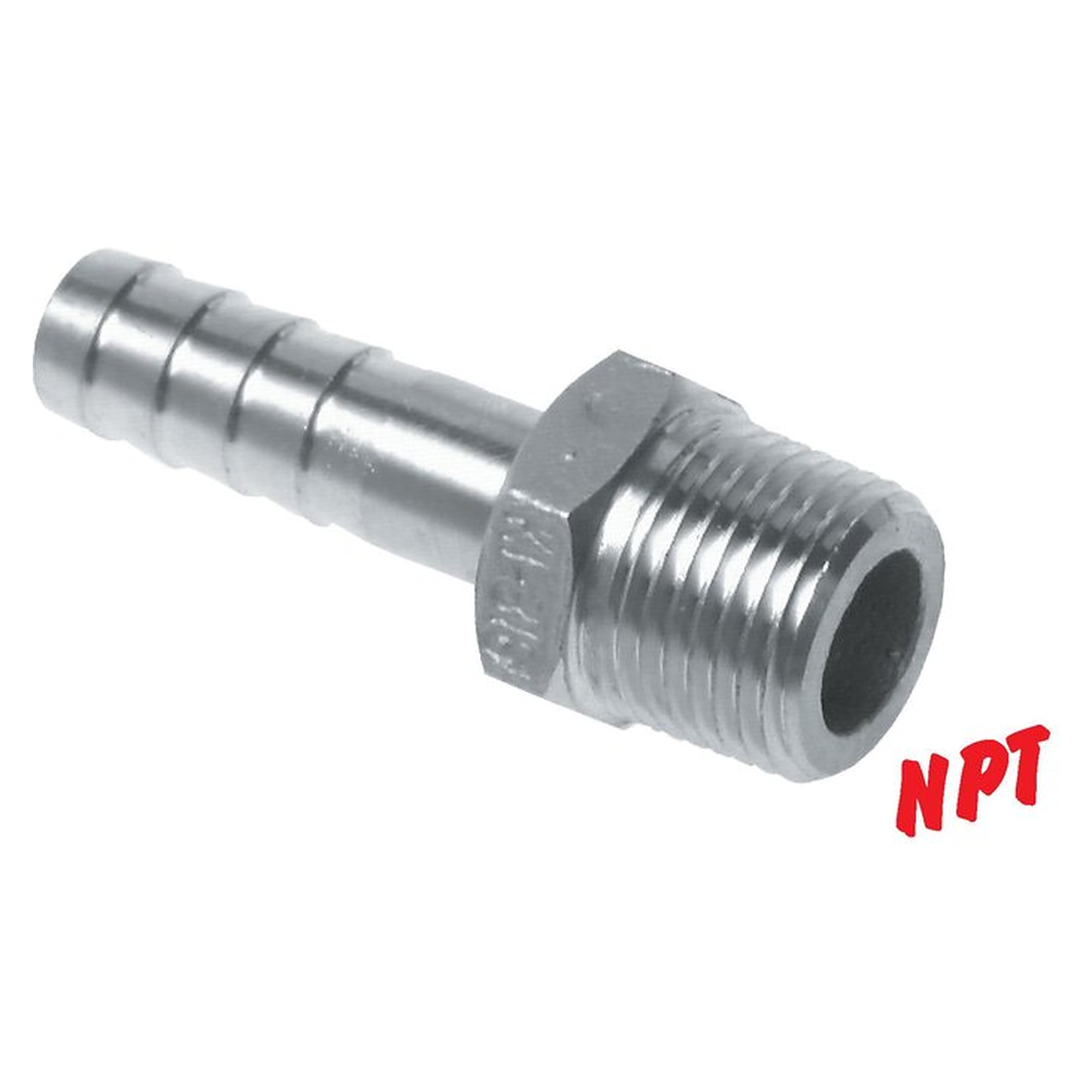 Gewindetülle, NPT 3/8", Schlauchanschluss 9 (3/8") mm, Edelstahl 1.4408