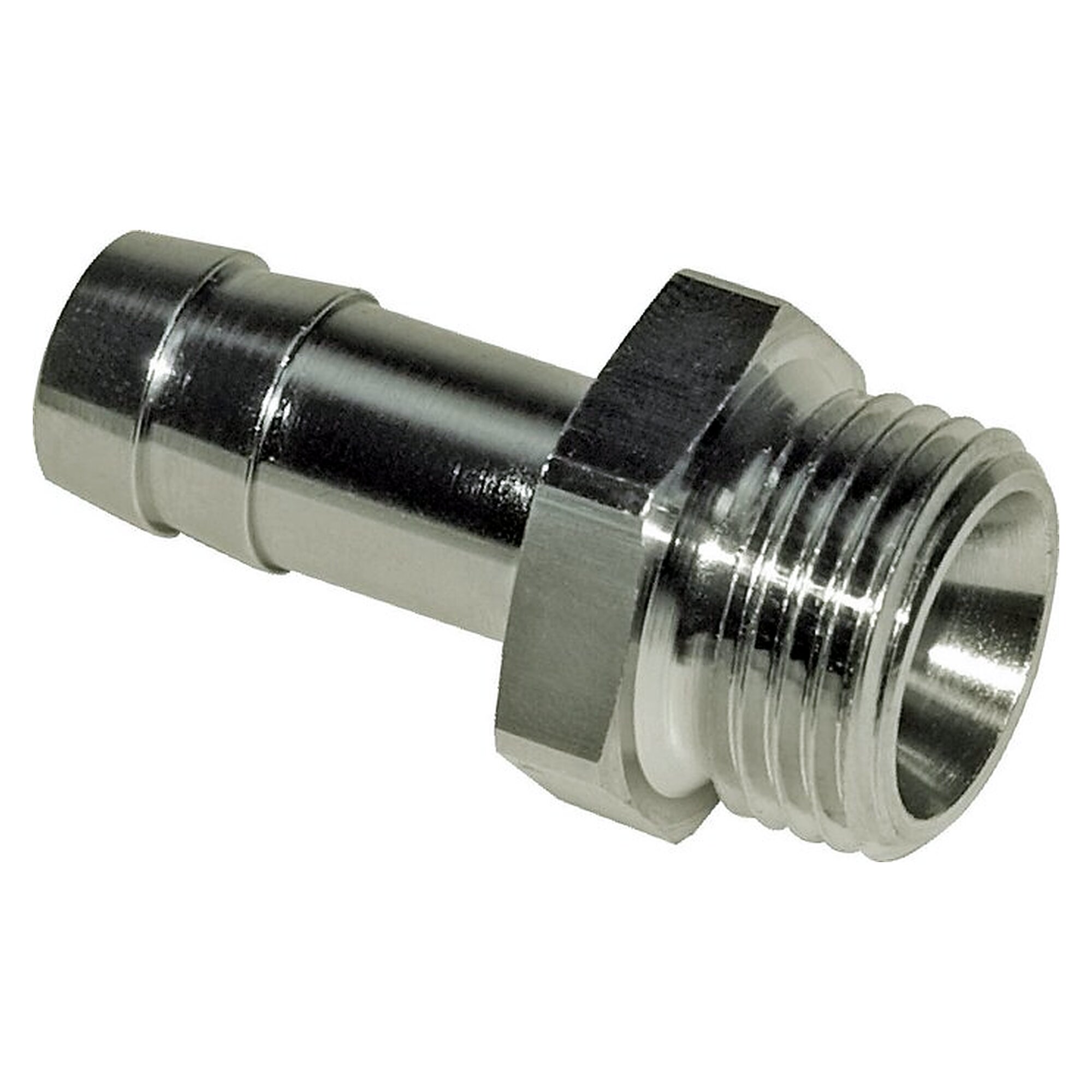 Hose tail with internal cone, thread G 3/4", hose 13 (1/2") mm, nickel-plated brass