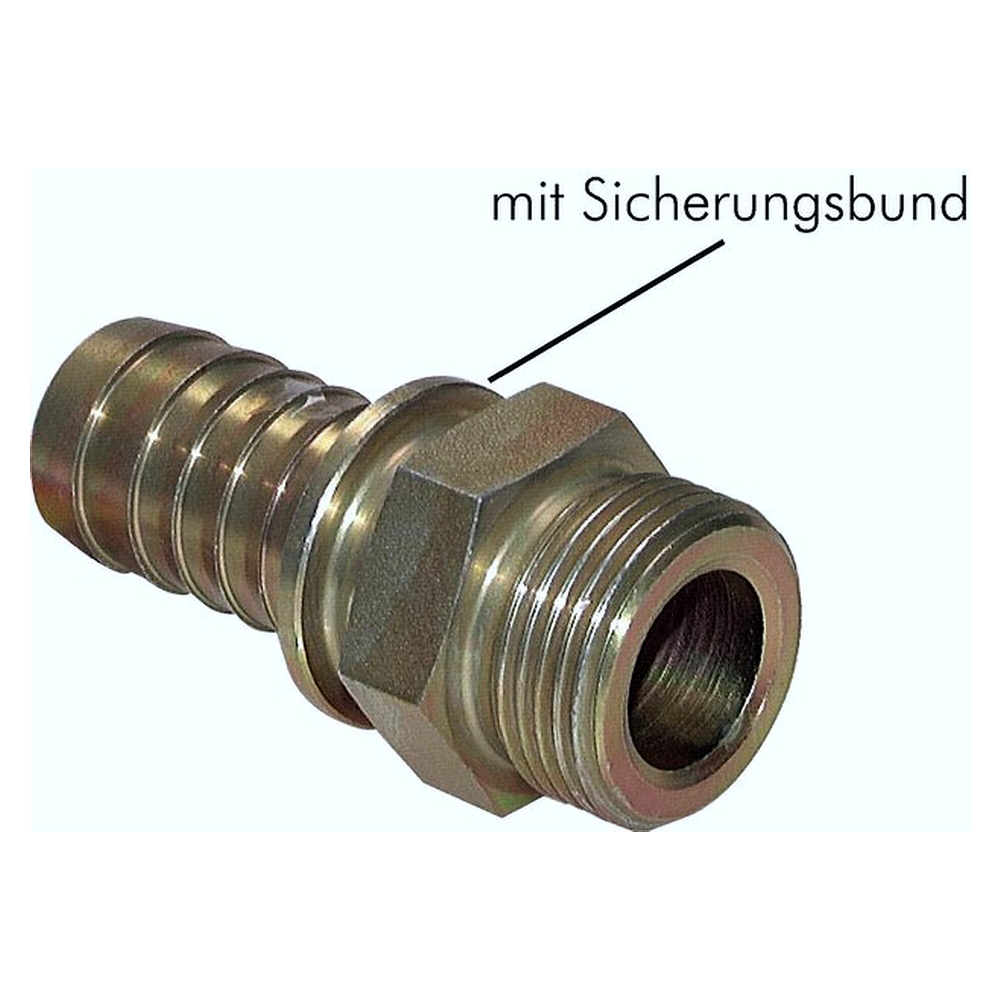 Threaded hose nozzle, with safety collar, G 2", DN 42 mm, hose connection 50 (2") mm
