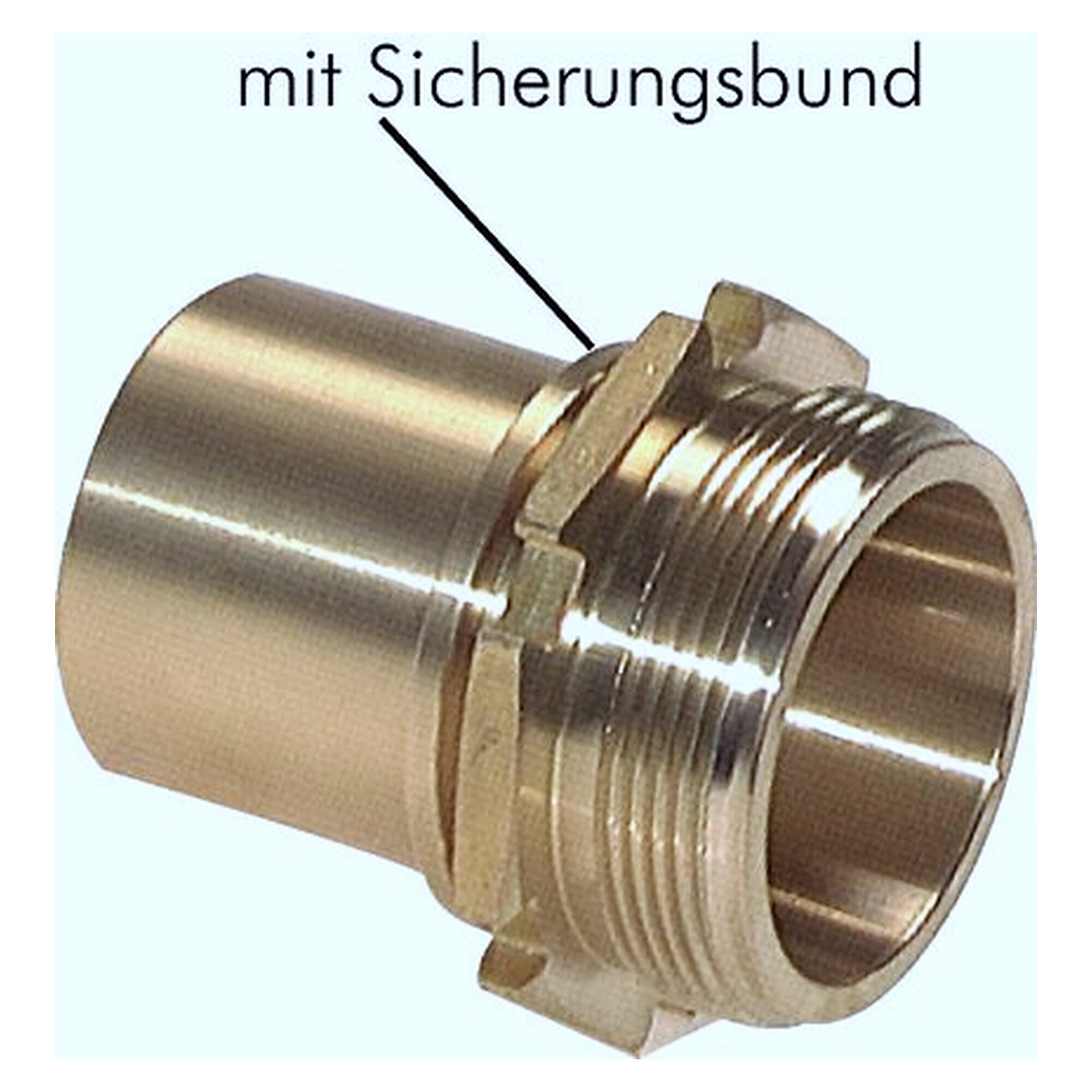 Gewindetülle, G 1", Schlauchanschluss 25 (1") mm, Messing, für Schlauchanschluss