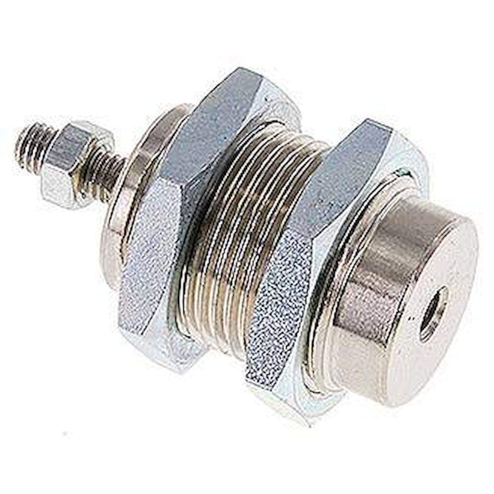 Einschraub-Pneumatikzylinder Kolben 16mm, 10mm Hub