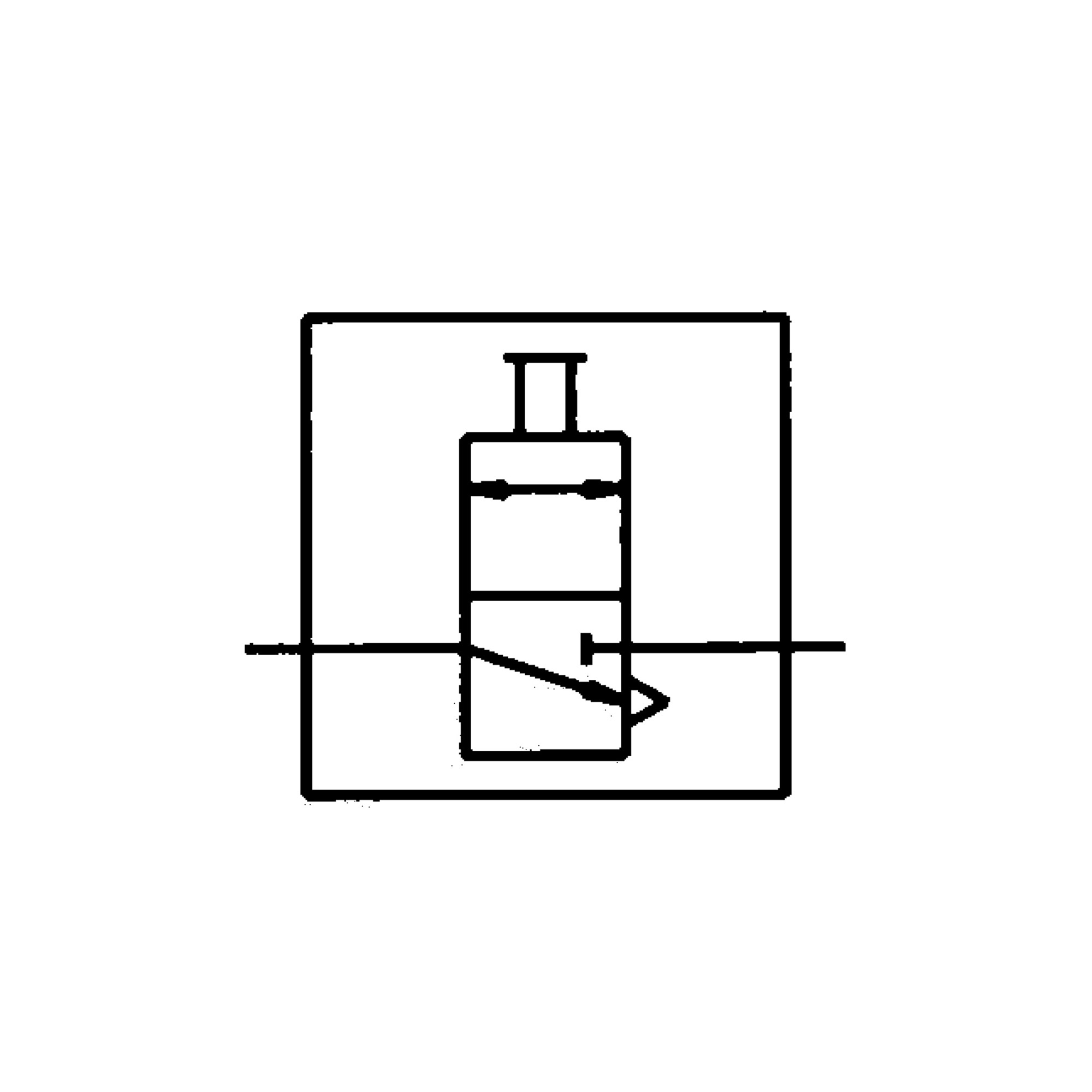 Manual sliding valve, G 1/2 IT, AF 26, PN max. 10 bar - Riegler 117407