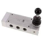 Airtec HF 12 530. 5/3-Wege Handhebelventil, Mittelstellung geschlossen, Federrückstellung, G 1/2"