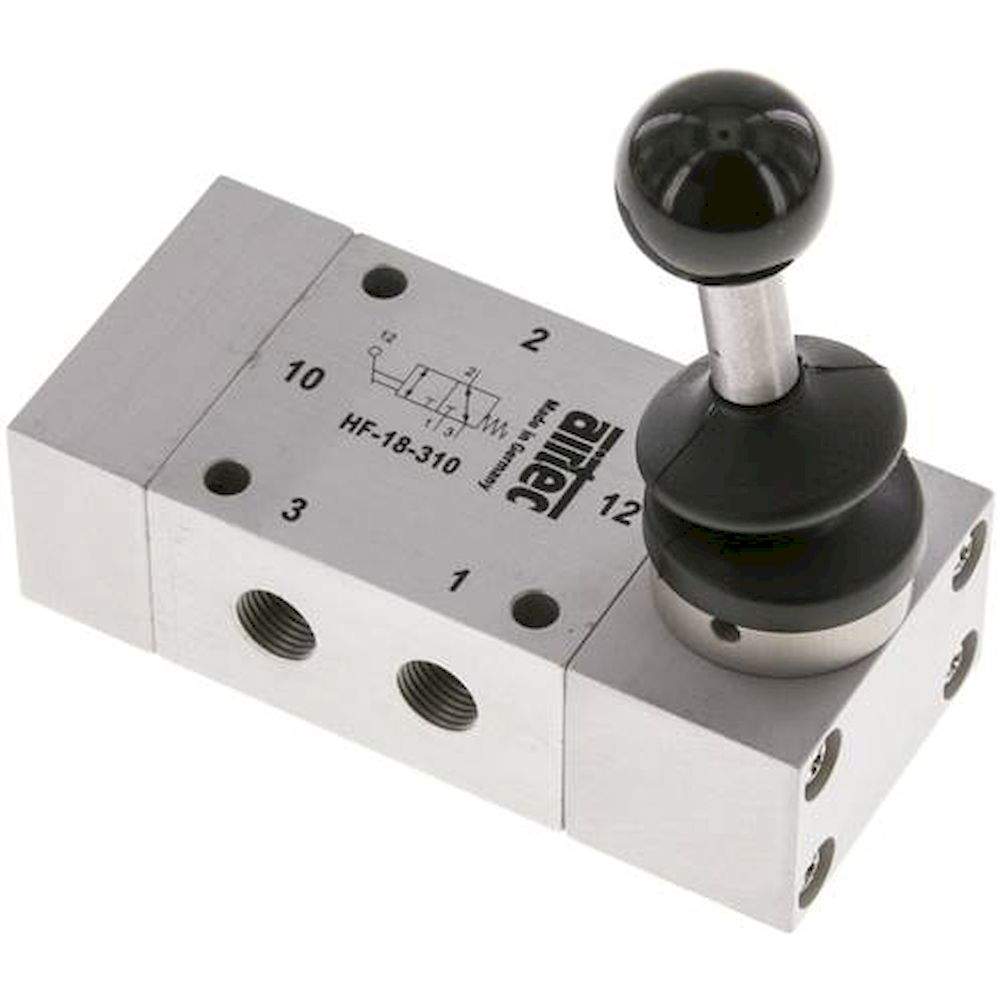 Airtec HF 18 310 *. 3/2-Wege Handhebelventil, Federrückstellung, G 1/8", Standard