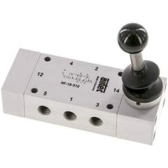 Airtec HF-18-510. 5/2-way hand lever valve, spring return, G 1/8"