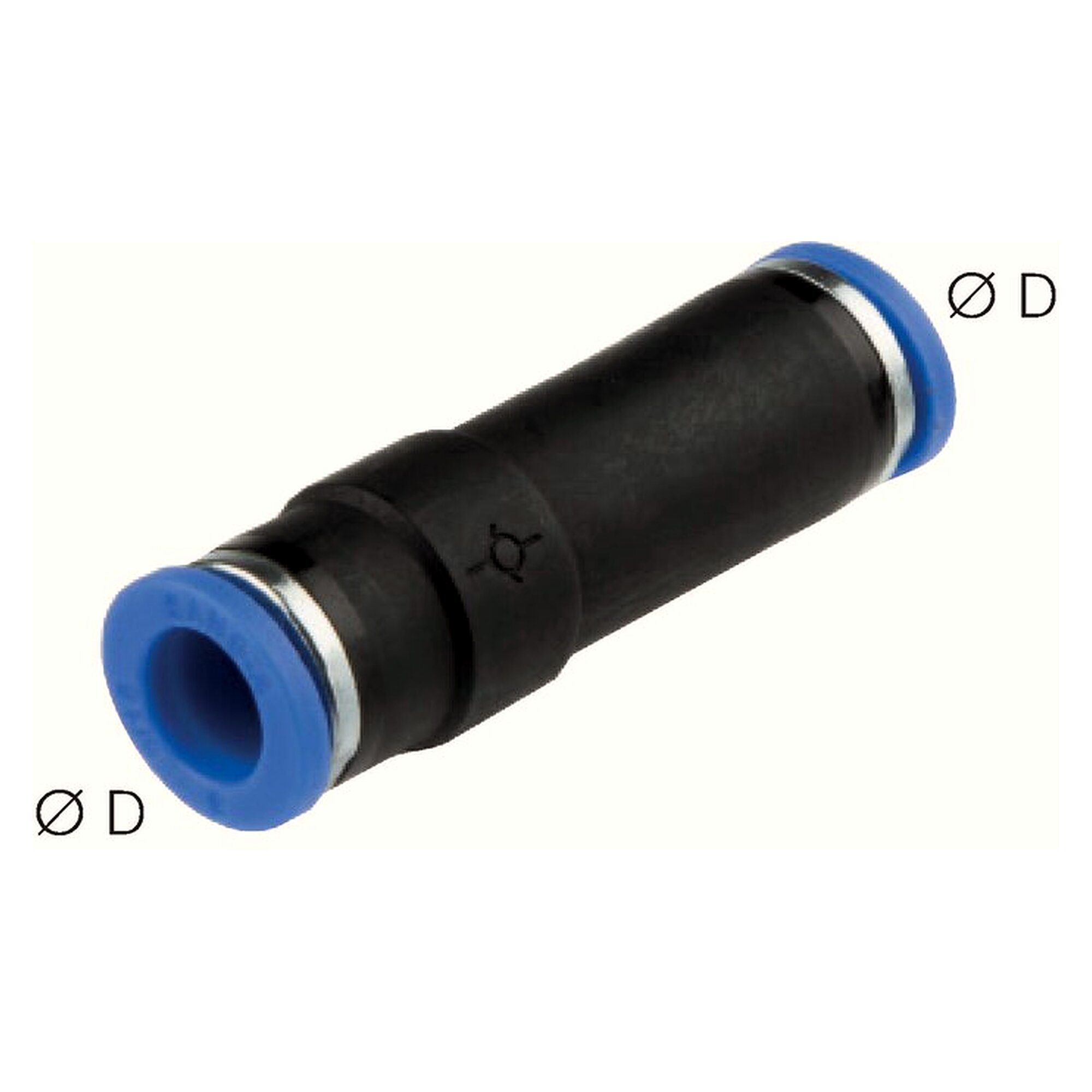 Steckanschluss-Rückschlagventil 8 mm, IQS-Standard, Dichtung NBR