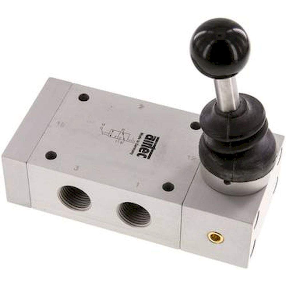 Airtec HR-12-320. 3/2-way hand lever valve, Detend, G 1/2", Standard