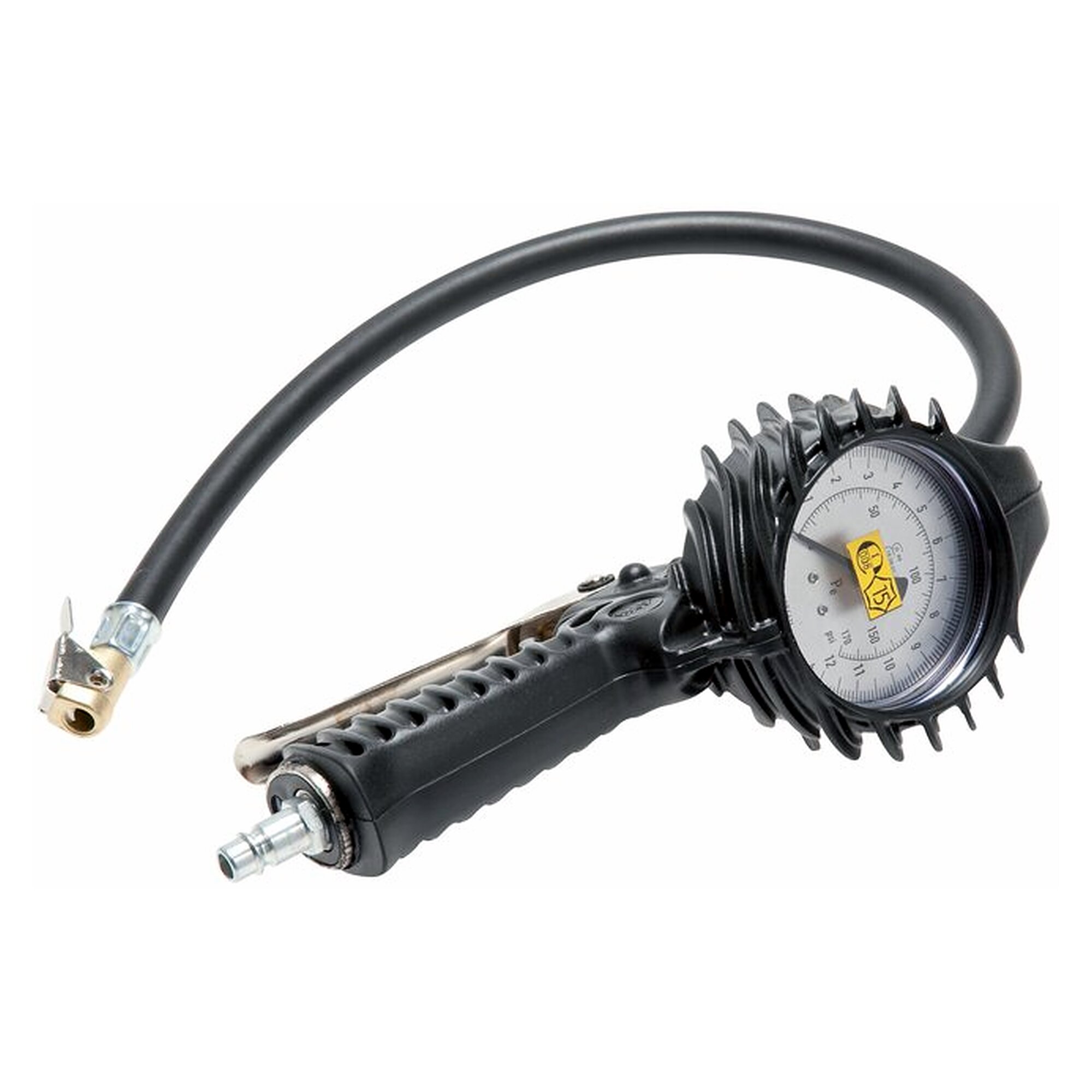 Handreifenfüller geeicht, 0 - 12 bar, Momentstecker, Füllschlauchanschluss G 1/4", starr