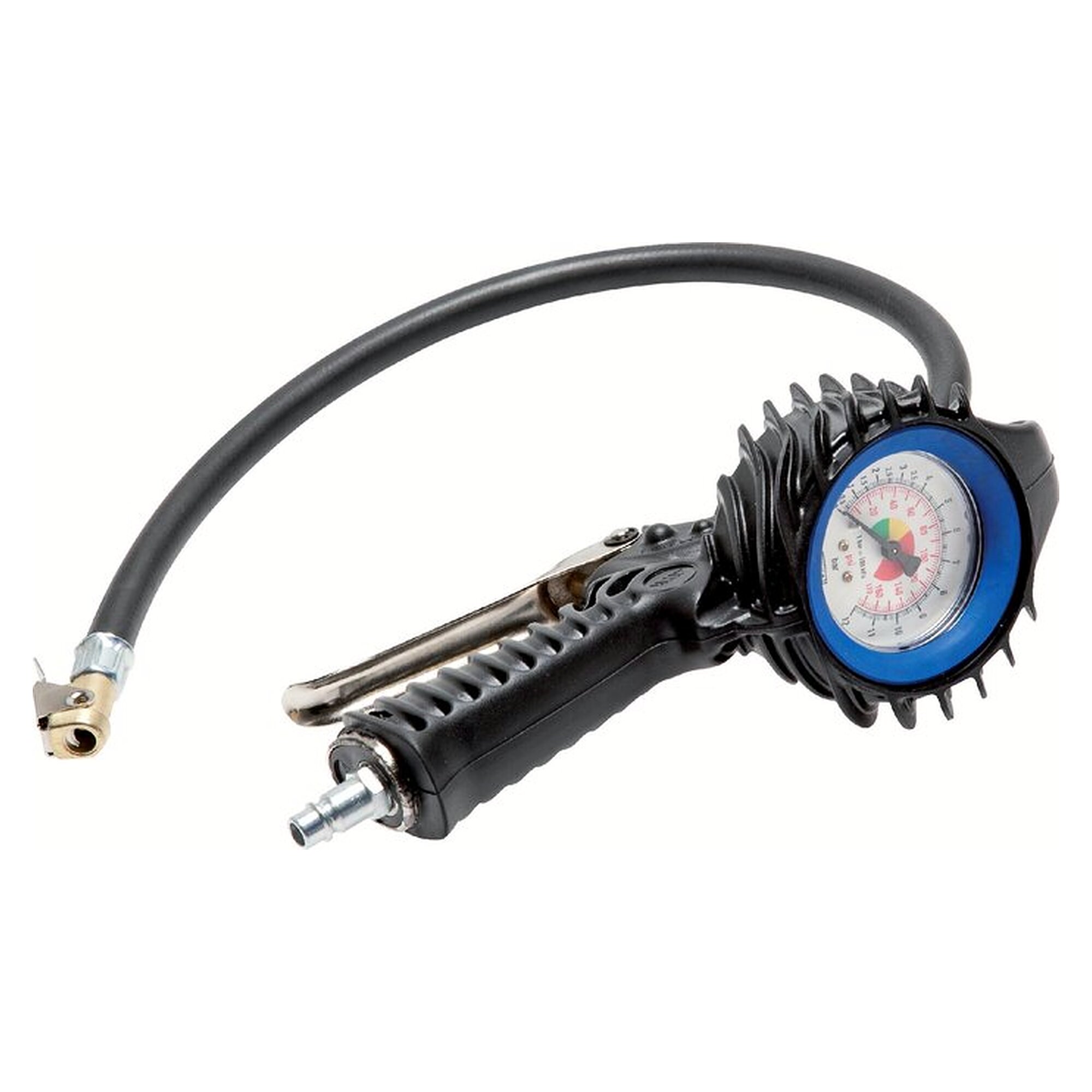 Hand tyre inflator ungeeicht, 0 - 12 bar, NW 7.2 coupling plug, Industrieausführung
