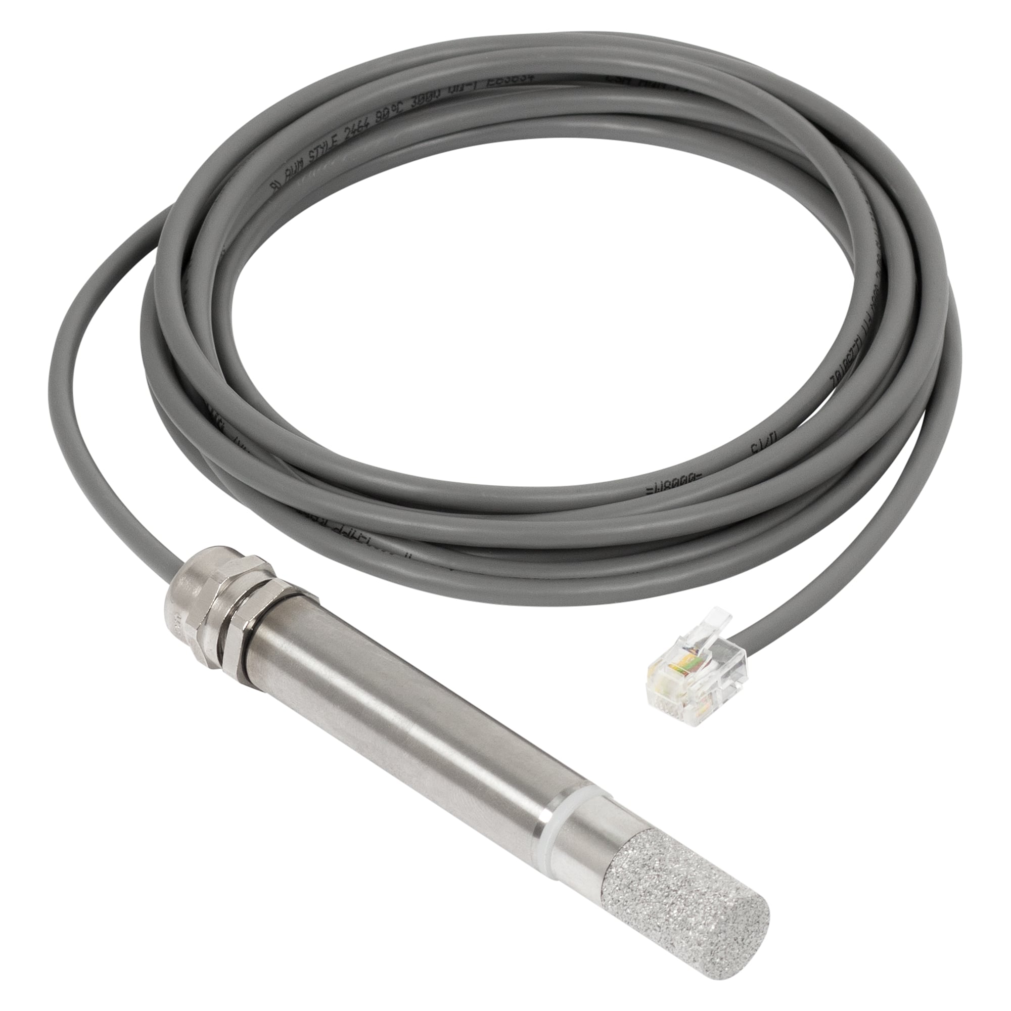 Außen-Temperatur- und Feuchtesensor 1WR-HTemp Outdoor 3m, -30 bis +85 °C, IP64-Metallrohr, 3 m Kabel - HW group 600892
