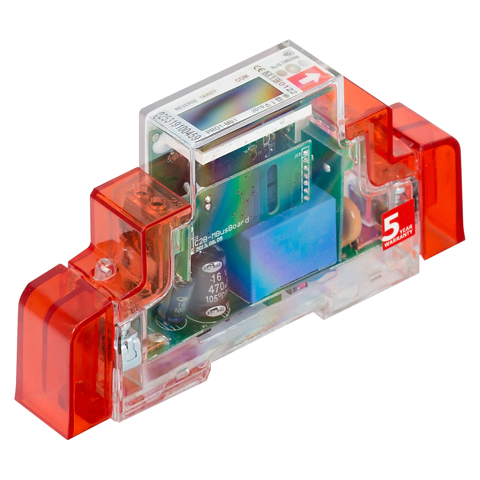 Single-phase energy meter PRO1-Mb, 230 V, direct up to 45 A, M-Bus, MID approved - HW group 600761