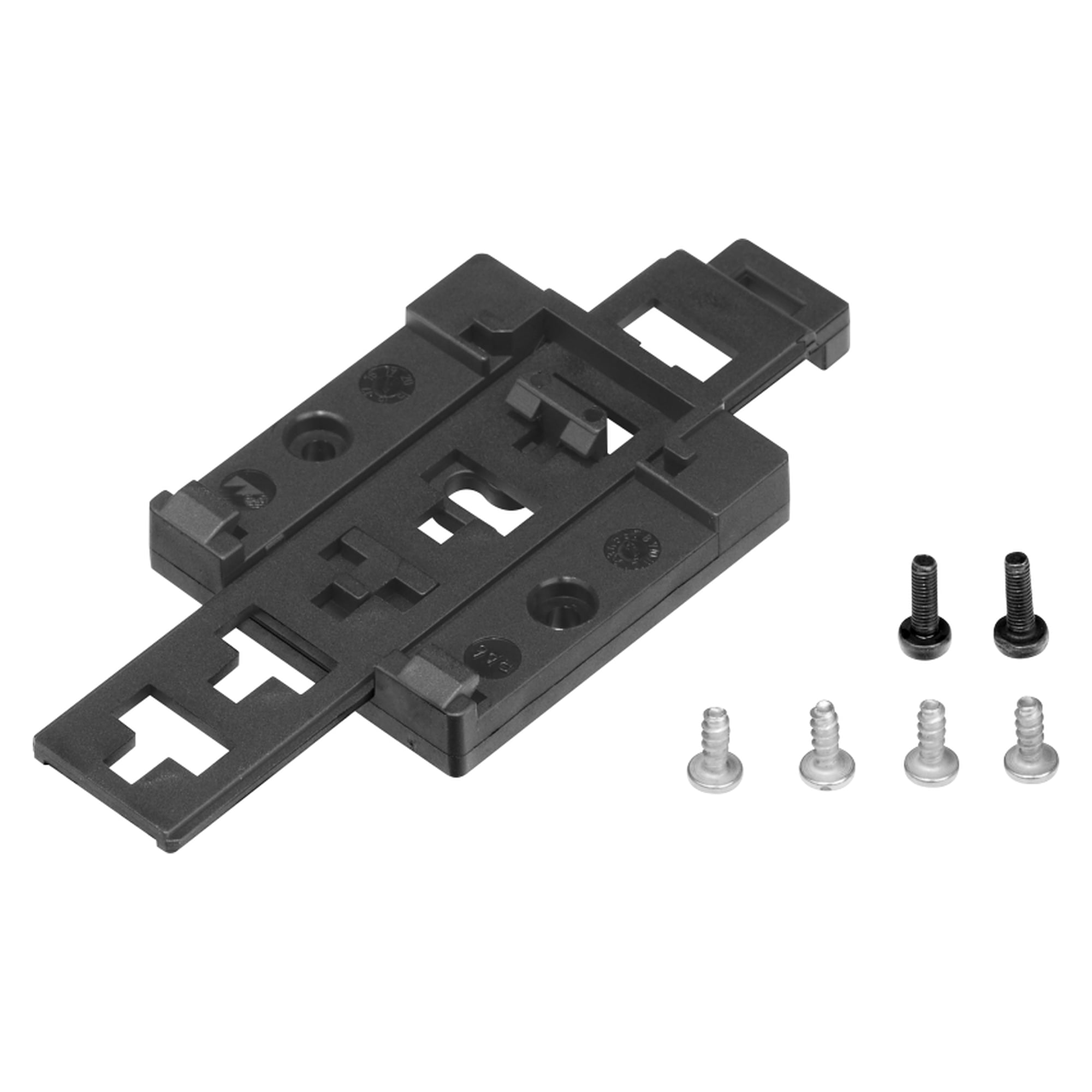Hutschienen-Montageset DIN Rail box set, Kunststoffhalter für HW group Geräte mit Metallgehäuse - HW group 600025