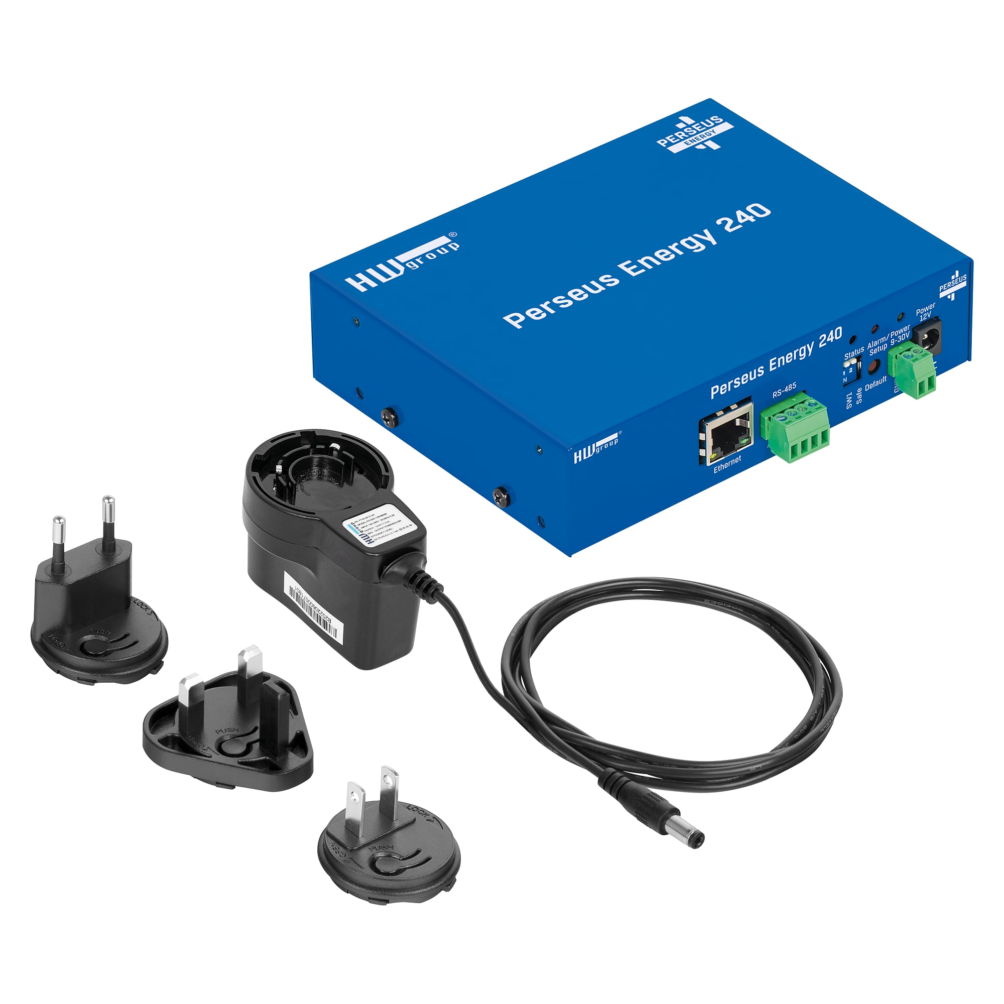 Energy metering gateway Perseus Energy 240 set with 12 V adapter, RS-485 Modbus/RTU to Modbus/TCP - HW group 600870