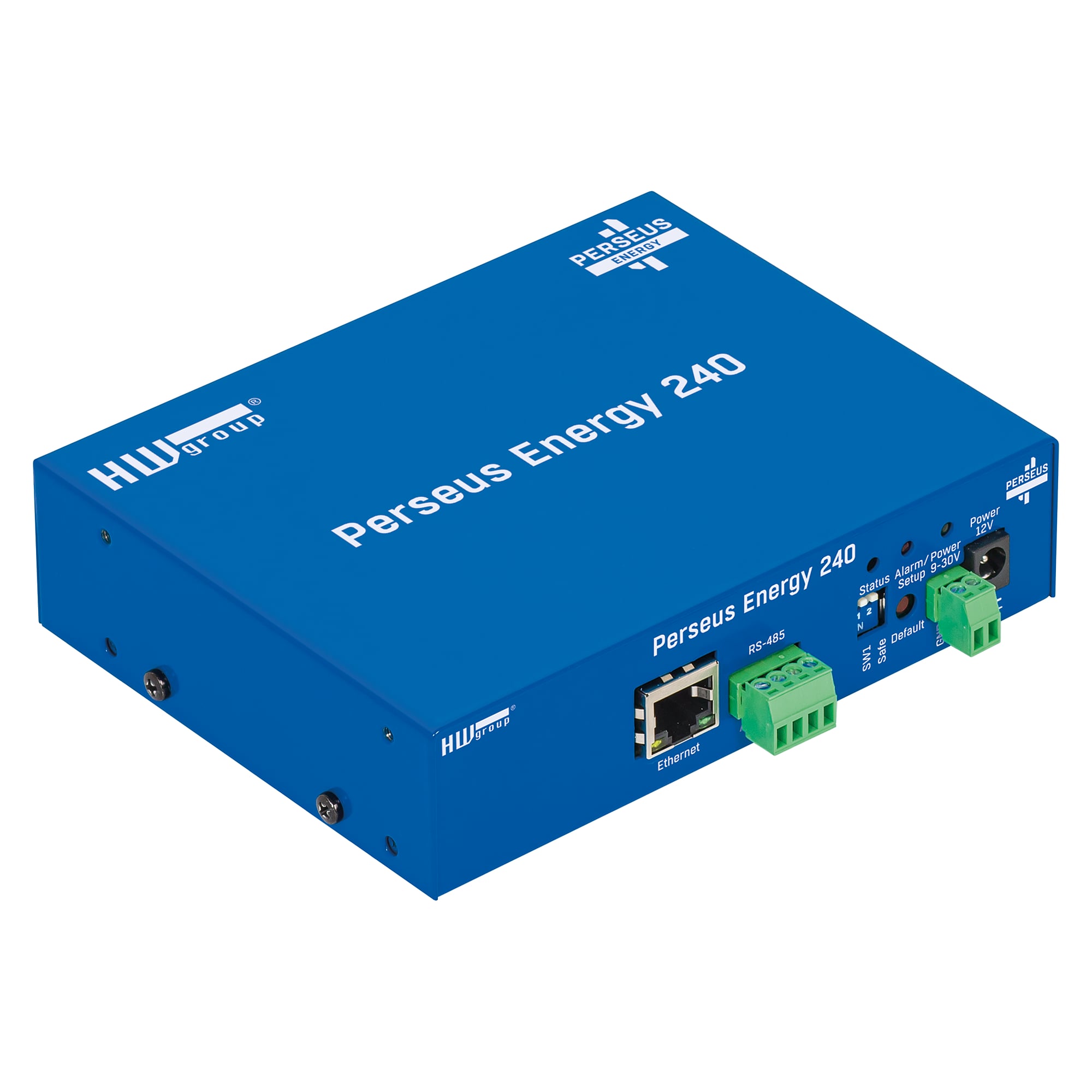 Energy metering gateway Perseus Energy 240, RS-485 Modbus/RTU to Modbus/TCP, metal housing, plain unit - HW group 600850