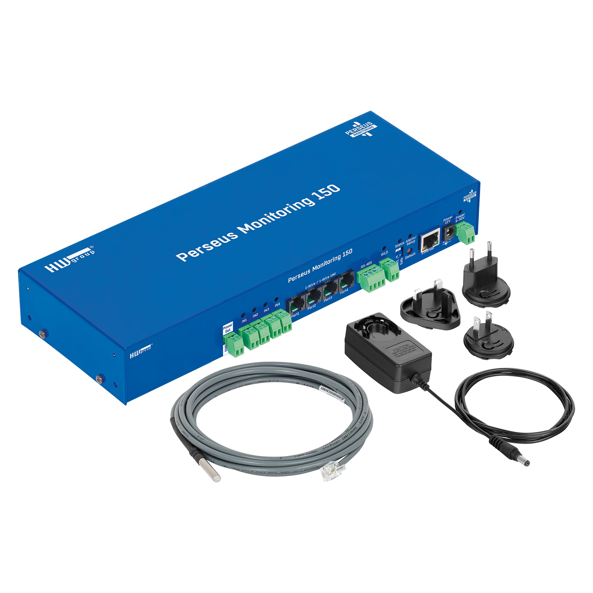 Rack monitoring system Perseus Monitoring 150 Tset, temperature starter set with adapter and 1WR-Temp - HW group 600864