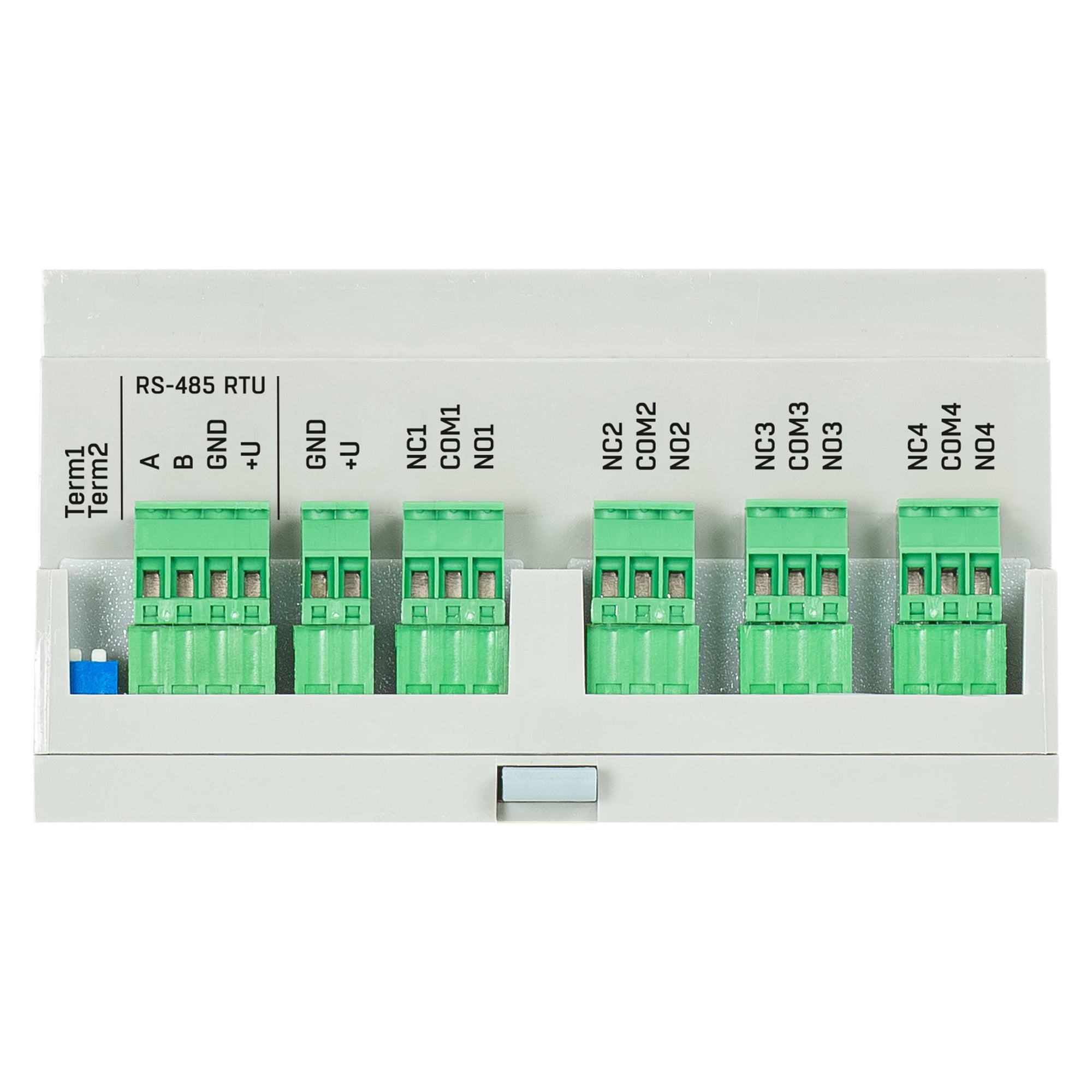 RTU-Expander 1004 für Perseus, 10 digitale Eingänge, 4 Relaisausgänge, Modbus RTU, DIN-Schiene - HW group 600927