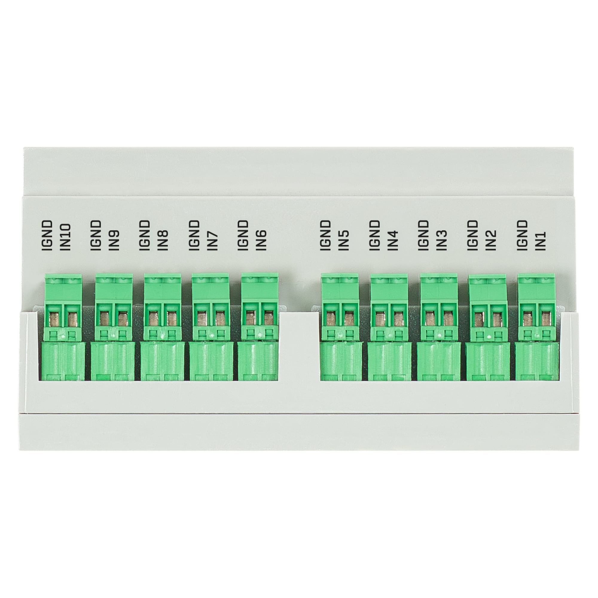 RTU-Expander 1004 für Perseus, 10 digitale Eingänge, 4 Relaisausgänge, Modbus RTU, DIN-Schiene - HW group 600927