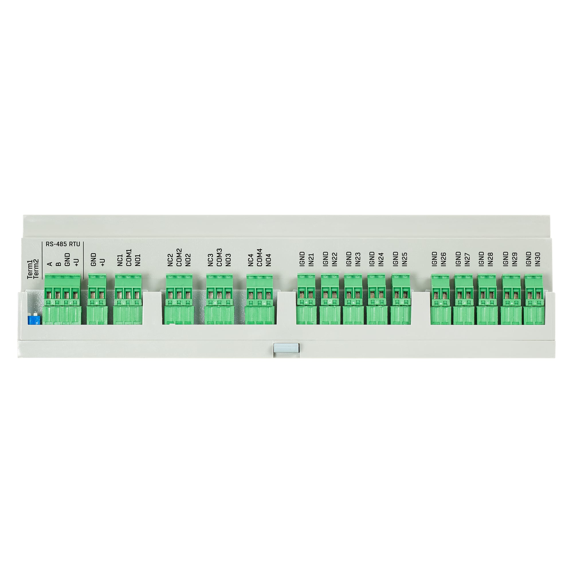 RTU-Expander 3004 for Perseus, 30 digital inputs, 4 relay outputs, Modbus RTU, DIN rail - HW group 600929