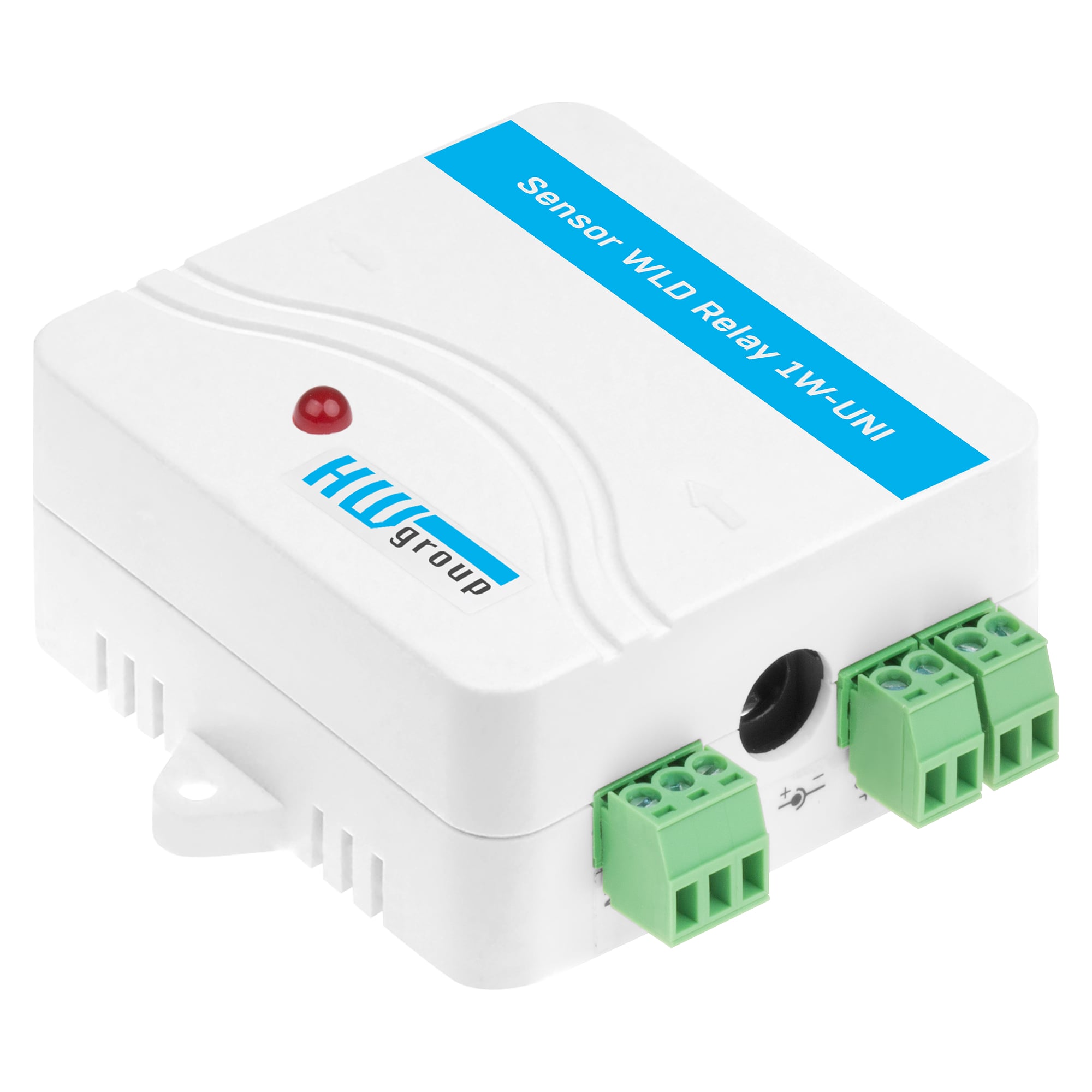 Wasserleckage-Sensor WLD Relay 1W-UNI, 1 Zone bis 185 m, Relaisausgang und RJ11, Grundgerät - HW group 600513