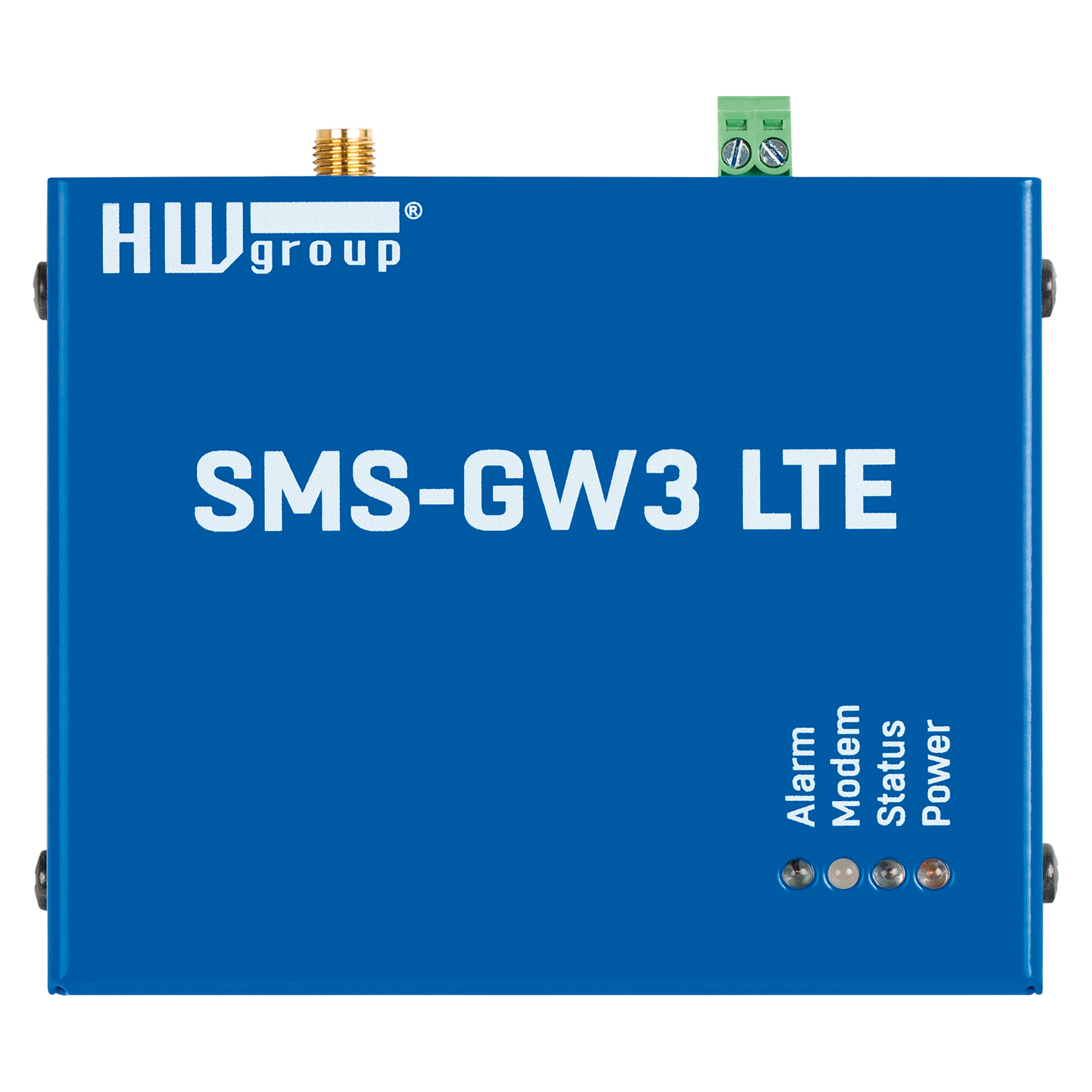 LTE-SMS-Gateway SMS-GW3 LTE G, Grundgerät ohne Antenne und Netzteil, SMS- und Anrufalarme über LAN - HW group 600818