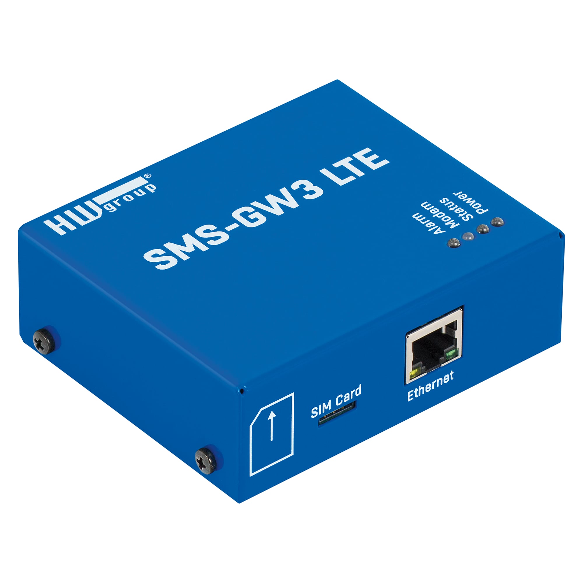 LTE SMS gateway SMS-GW3 LTE G, plain unit without antenna and power adapter, SMS and voice call alerts over LAN - HW group 600818