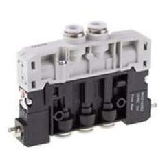 Aventics 5/3-directional valve, Series ES05 -inch R422103184 ES05-5/3CC-D3/8-24VDC-SGL