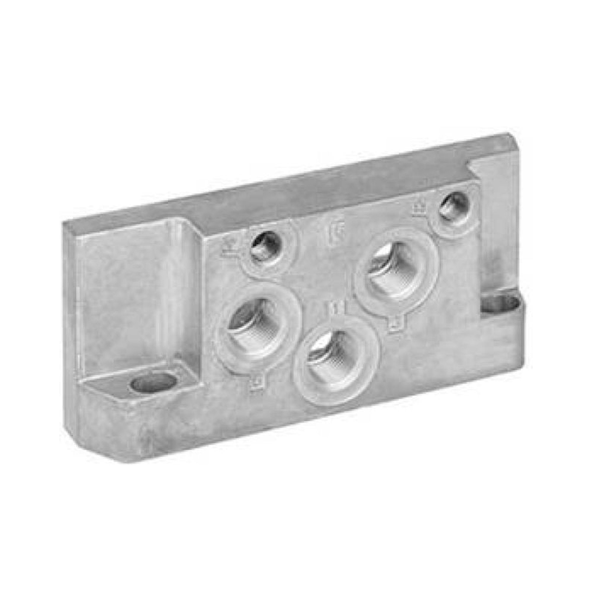 (END PLATE KIT-CD10-ISO1-5599-1) Endplatte links - Aventics R432037646