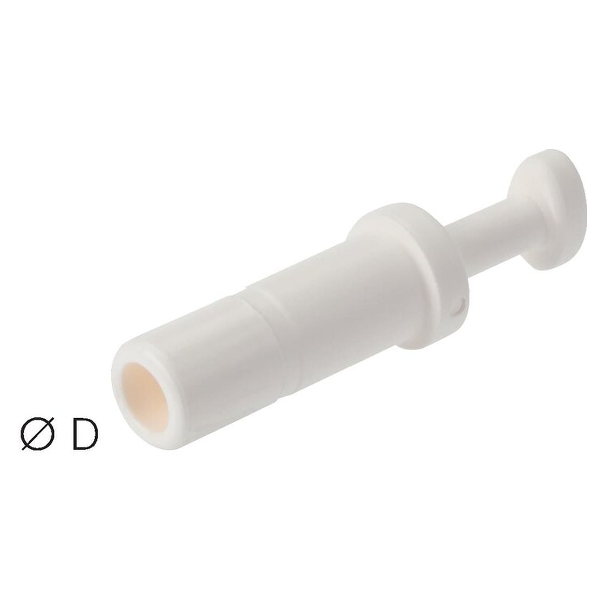Verschlussstopfen, Schlauch 12 mm, POM (FDA-konform), Betriebsdruck von -0,95 bar bis 11 bar