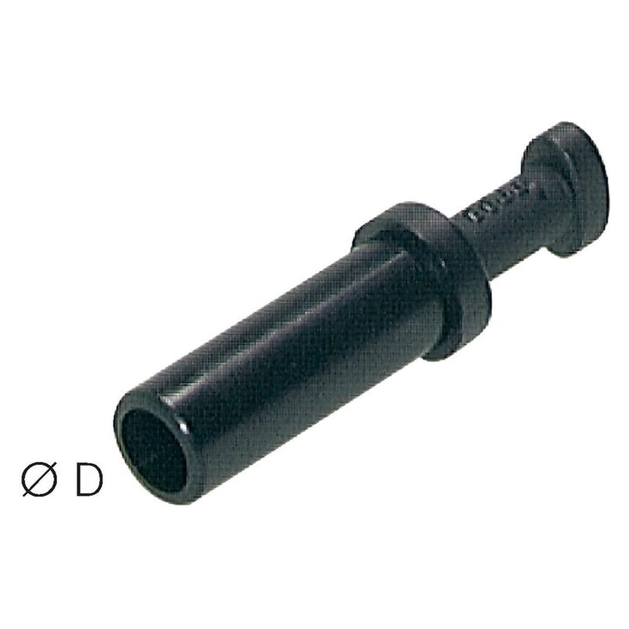 Verschlussstopfen, Schlauch 12 mm, Messing vernickelt, für geölte und ungeölte Druckluft
