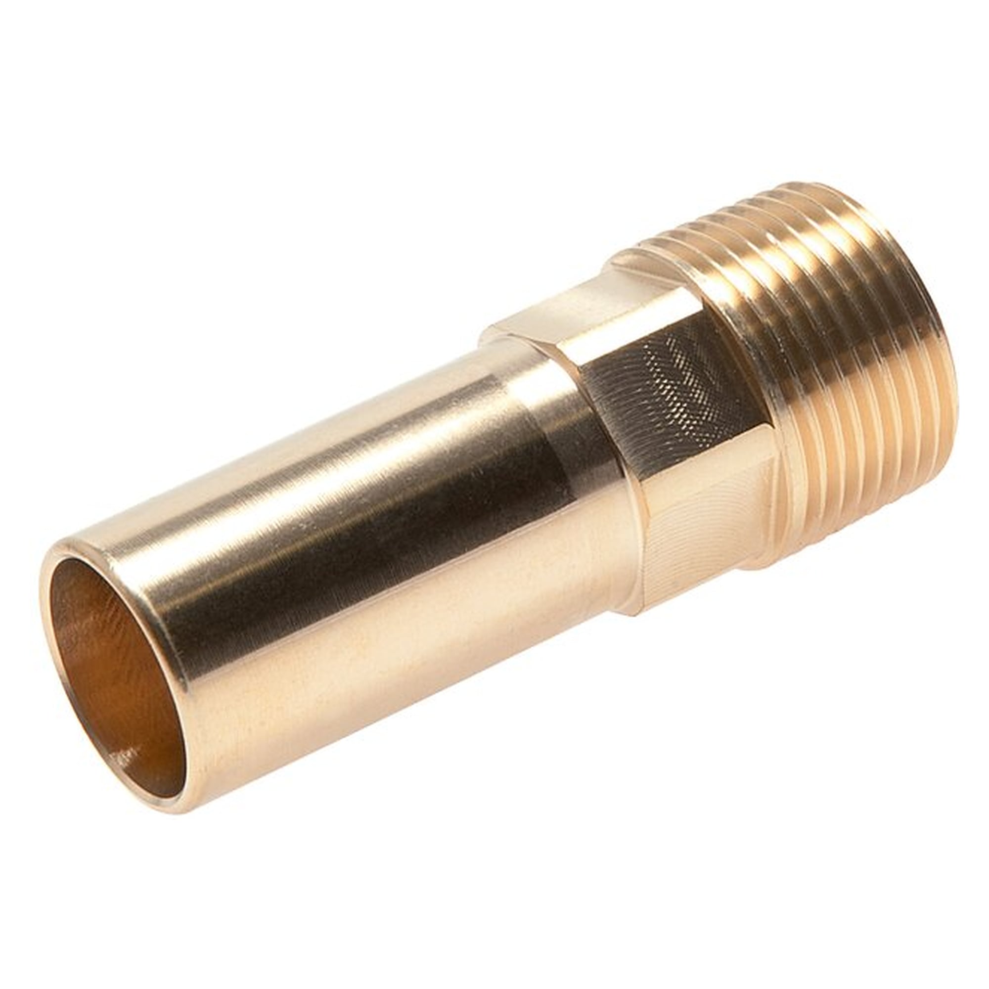 Einschraubtülle mit Stecknippel, große Bauform, Einschraubgewinde R 1/2", Schlauch 15 mm, Messing