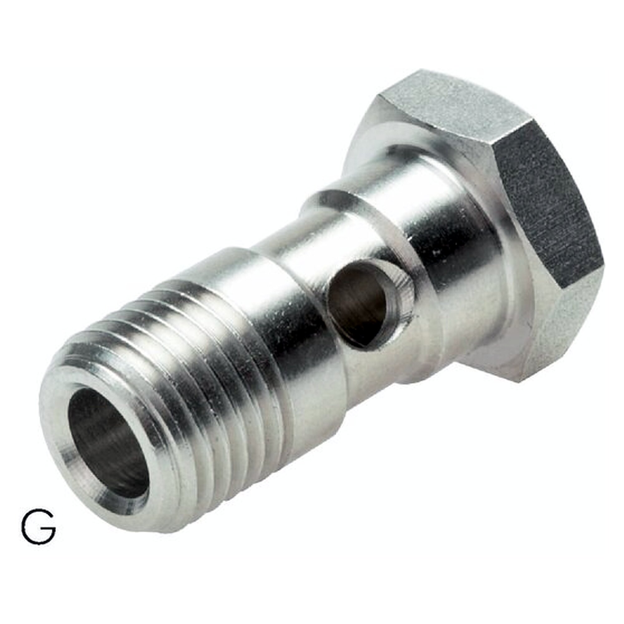 Ringstück, mit Hohlschraube, Einschraubgewinde G 1/8", Edelstahl