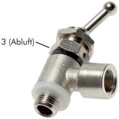 K-21818. Tilt lever valve 2/2-way, G 1/8"-G 1/8"