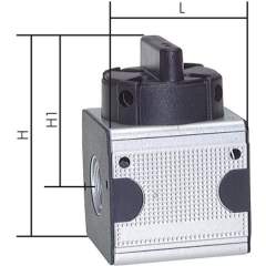 K 10 * Multifix Kugelhahn, einseitig Flanschanschluss, G 1", Multifix 5