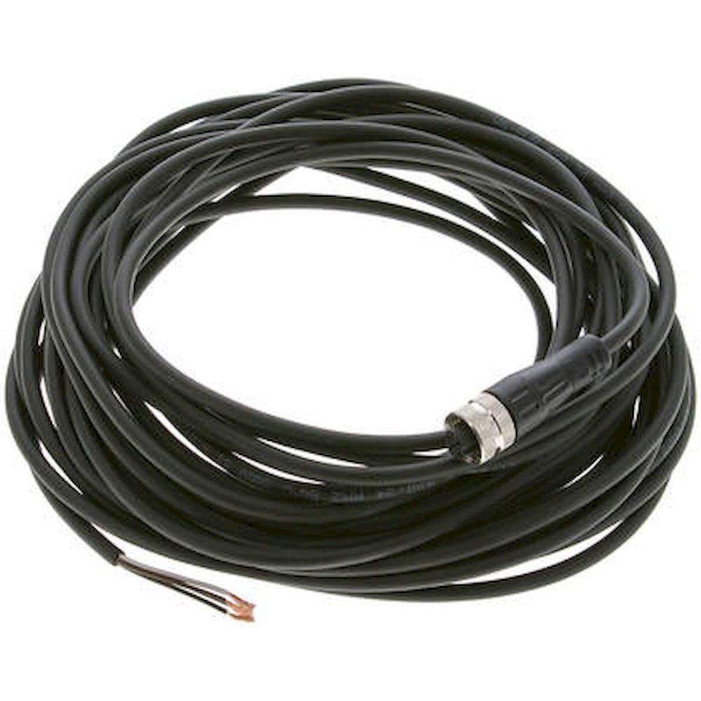 Cable with M12 coupling, 4-wire, 10 m, straight