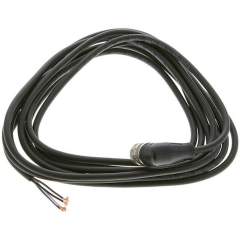 KAB-M12-3-W. Cable with M12 coupling, 4-wire, 3 m, angled