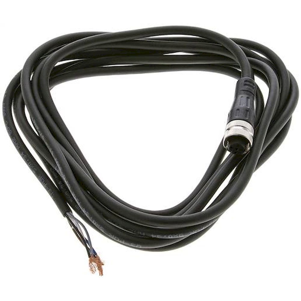 Cable with M12 coupling, 4-wire, 3 m, straight