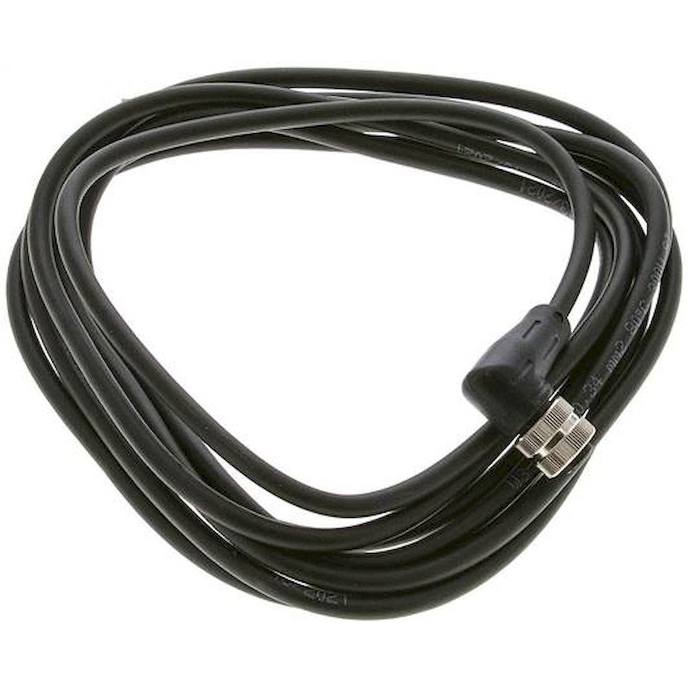 Cable with M12 coupling, 4-wire, 3 m, angled