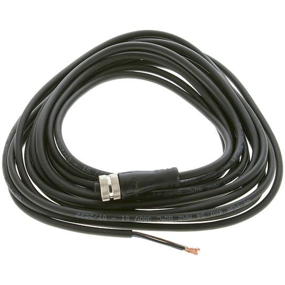 Cable with M12 coupling, 4-wire, 5 m, straight