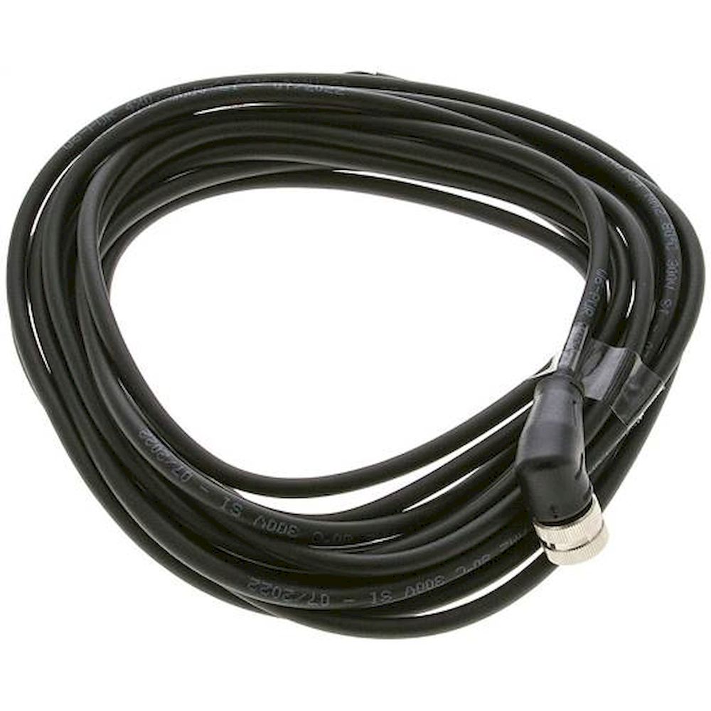 Cable with M12 coupling, 4-wire, 5 m, angled
