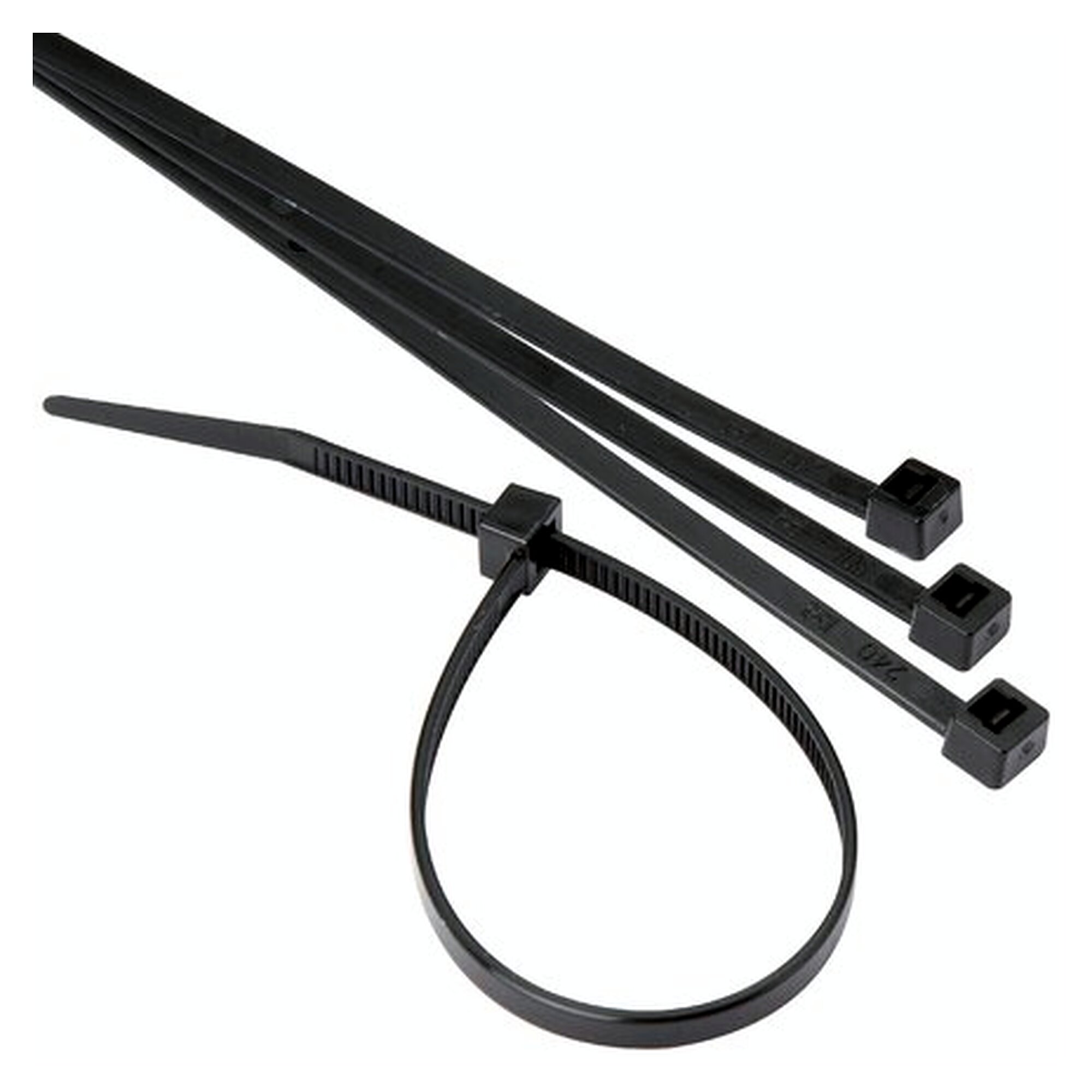 Kabelbinder/Schlauchbinder 4,8x178mm, schwarz, Bandbreite 4,8 mm