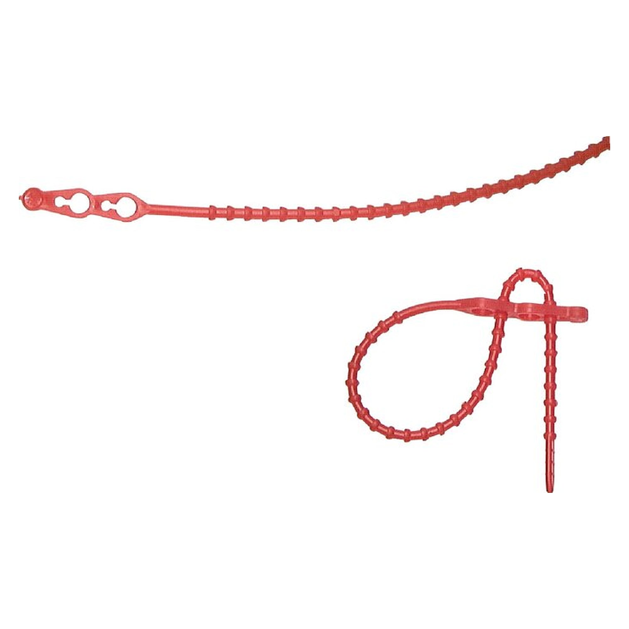 Releasable cable tie, 500mm, 2 mounting eyes, natural, length 500 mm